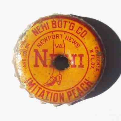 Nehi Imitation Peach Cork Bottle Cap Newport News, VA  Super Rare!!