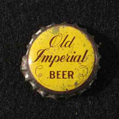 OLD IMPERIAL CORK LINED BEER BOTTLE CAP CROWN GREEN RAHR'S BAY WISCONSIN WISC WI