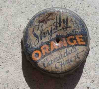 STUNNING CORK LINE BOTTLE CAP SKY HIGH ORANGE AIRPLANE NIAGARA FALLS ONTARIO