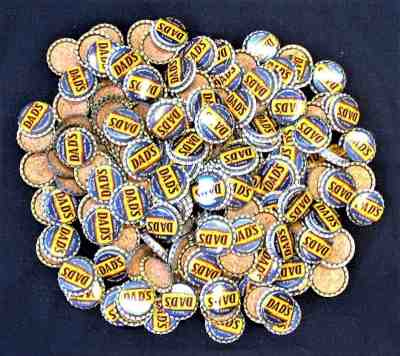 LOT OF 3000 PLUS VINTAGE DADS ROOT BEER CORK LINED BOTTLE CAPS