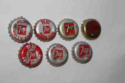 vintage 7-UP PRIZE Contest Game collector soda pop bottle cap crowns advertising