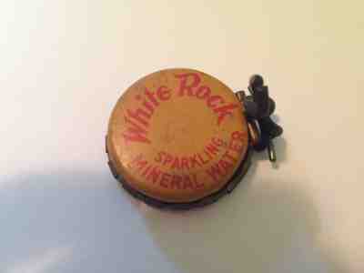 Vintage  WHITE ROCK Mineral Water Bottle Cap  WAUKESHA WI  Unusual Closure