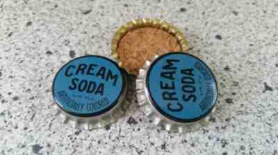 9 1-Pound Bags! Cream Soda Cork Bottle Caps Vintage Approx. 150 count each bag