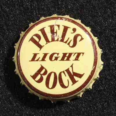 PIEL'S LIGHT BOCK CORK BEER BOTTLE CROWN PIEL BROS. NYC, NEW YORK NY VINTAGE OLD