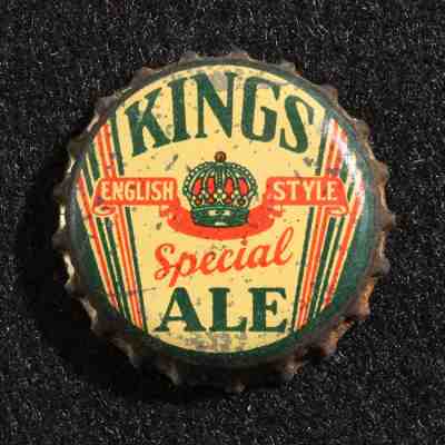 KINGS ENGLISH STYLE ALE CORK BEER BOTTLE CAP CROWN BROOKLYN, NEW YORK NY NYC C/L