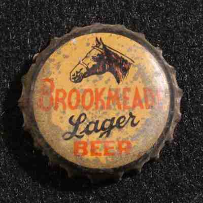 BROOKMEADE LAGER CORK BEER BOTTLE CAP CROWN KINGS BROOKLYN NEW YORK NY NYC HORSE