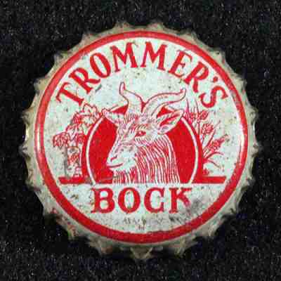 TROMMER'S BOCK BEER GOAT CORK BEER BOTTLE CAP CROWN BROOKLYN, NY NYC ORANGE, NJ+