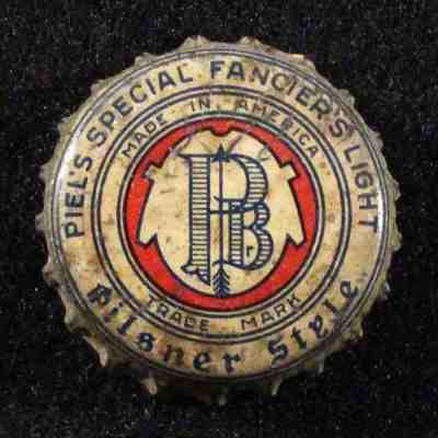 PIEL'S SPECIAL FANCIER'S LIGHT CORK BEER BOTTLE CAP CROWN BROOKLYN, NEW YORK NY+