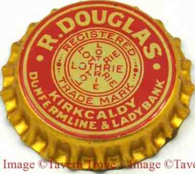 1930s KIRKCALDY LOTHRIE SCOTLAND R Douglas Birch Beer Cork Crown