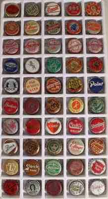 50 CORK LINED BEER BOTTLE CAP CROWN EFFINGER CARLING NATIONAL FREE STATE POINT++