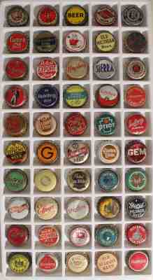 50 CORK LINED BEER BOTTLE CAP CROWN PHOENIX PAUL BUNYAN POTOSI FREE STATE BURGER