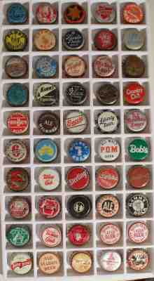 50 CORK LINED BEER BOTTLE CAP CROWN FRANKENMUTH PABST STAR BERGHOFF ROLLING ROCK