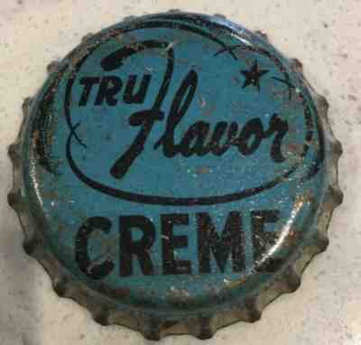 Tru Flavor Creme Soda  Bottle Cap Crown USED CORK Caps