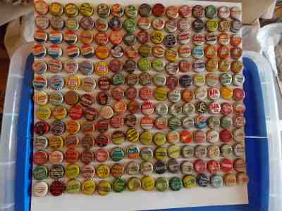 245 Canadian canada pop soda bottle caps crown cork lined pepsi coke dr pepper