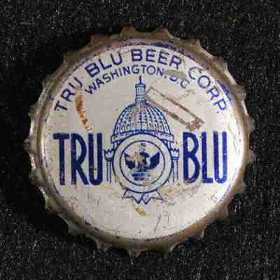 TRU BLU UNITED STATES CAPITOL ~ CORK LINED BEER BOTTLE CAP CROWN WASHINGTON D.C.