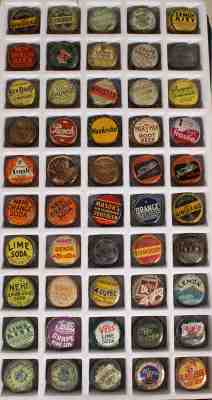 50 CORK LINED SODA BOTTLE CAP CROWN CLOVERDALE SUN DROP CRUSH PAR-T-PAK WHISTLE+