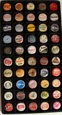 50 CORK LINED BEER BOTTLE CAP CROWN BOSCH BRAUMEISTER RED FOX RAHR'S WAUKESHA ++