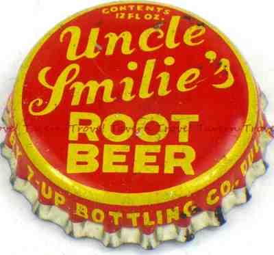 1940s Minnesota Duluth Seven-Up Bottling UNCLE SMILIE'S ROOT BEER Cork Crown