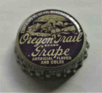 OREGON TRAIL SODA POP SCOTTSBLUFF NEB GREELEY CO NESBITT BOTTLING CORK CAP CROWN