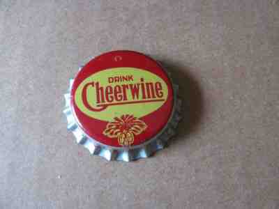 UNUSED DRINK CHEERWINE SODA CORK ERA BOTTLE CAP CROWN SOUTH CAROLINA TX LAST ONE