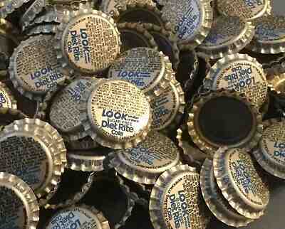 100 Diet Rite plastic lined soda bottle caps unused Royal Crown Co. Columbus, GA