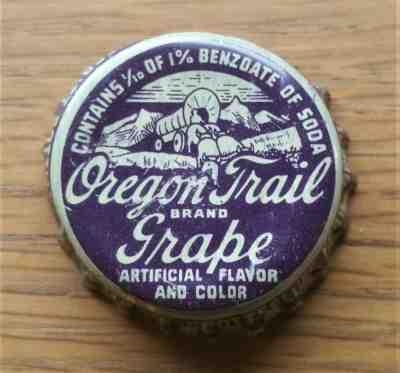 OREGON TRAIL SODA POP SCOTTSBLUFF NEB GREELEY CO NESBITT BOTTLING CORK CAP CROWN