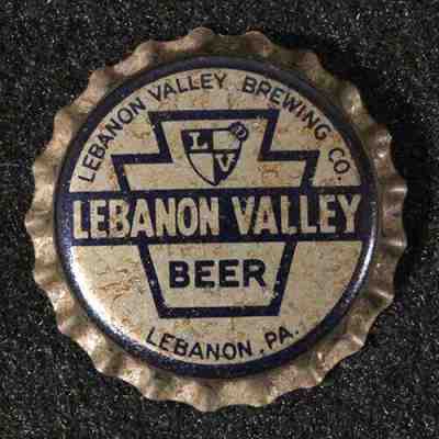 LEBANON VALLEY UNUSED PA TAX CORK BEER BOTTLE CAP CROWN PENNSYLVANIA KEYSTONE LV