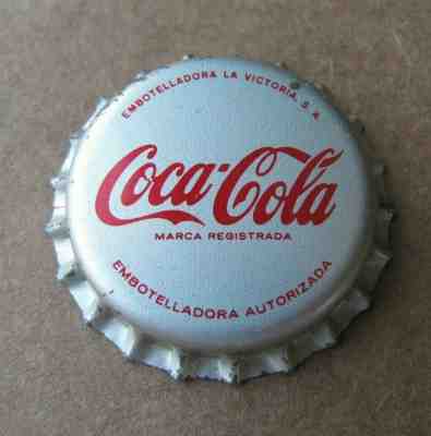 UNUSED COCA COLA  SODA CAP VICTORIA TIJUANA BC MEXICO VINTAGE 1960'S ERA CROWN  