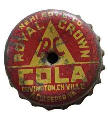1940s Royal Crown Cola Bottle Cap Covington Charlottesville CulpeperVintage
