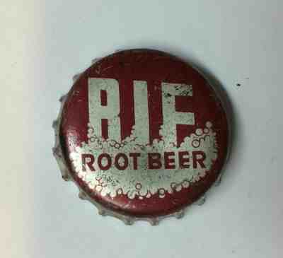 SODA cap crown RIF root beer cone can flat bottle top acl tin litho label bif 