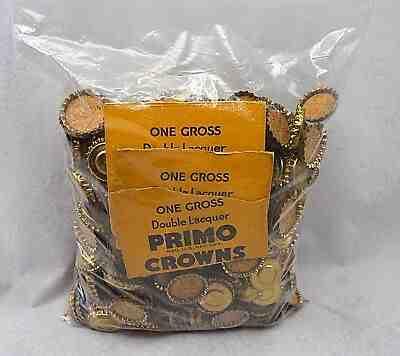 Vintage 400+ Primo Crowns Double Lacquer Cork Lined Bottle Caps Home Brew