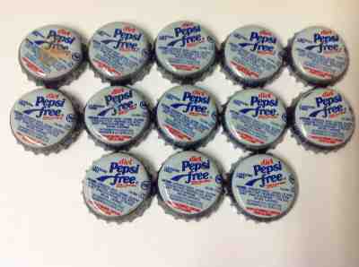 Diet Pepsi Free Soda Bottle Cap Crowns Chicago Cubs HomeRun Countdown, Set of 13