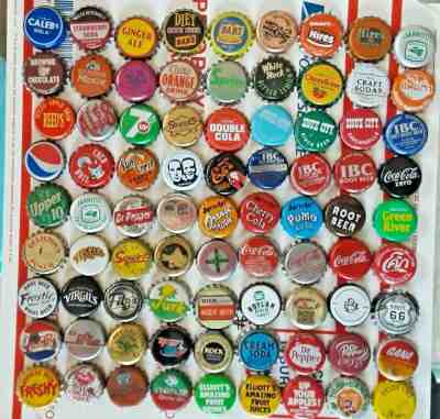 81 different Bottle Caps crowns - SODA MIXED LOT 6