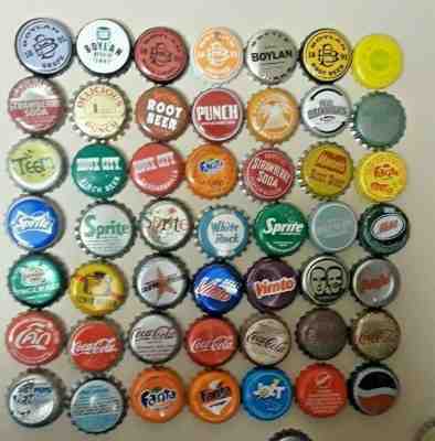 98 different SODA Bottle Caps crowns - MIXED - LOT 2 