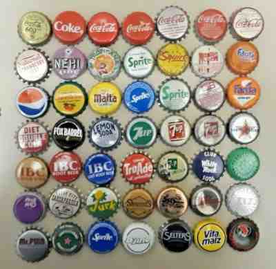 97 different Bottle Caps crowns - SODA MIXED LOT 1