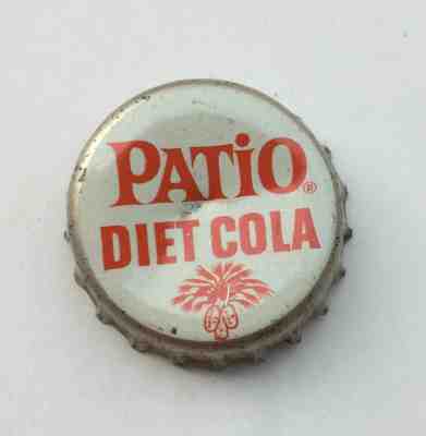 Diet PATIO SODA crown cap bottle can flat top tin cone ACL NDNR Pepsi SC TAX pop