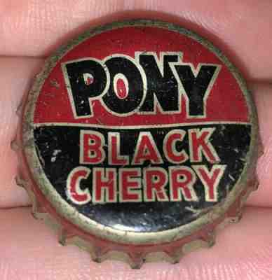 Vintage Pony Black Cherry Soda Cork Lined Bottle Cap Crown Beer Pennsylvania? PA