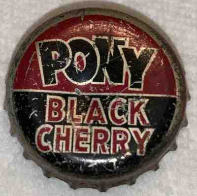 Vintage Pony Black Cherry Soda Cork Lined Bottle Cap Crown Beer Pennsylvania? PA