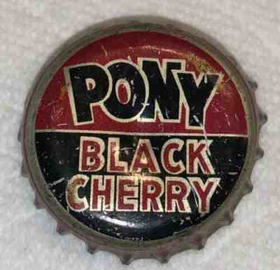 Vintage Pony Black Cherry Soda Cork Lined Bottle Cap Crown Beer Pennsylvania? PA