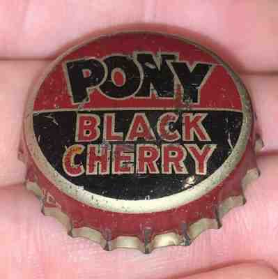 Vintage Pony Black Cherry Soda Cork Lined Bottle Cap Crown Beer Pennsylvania? PA