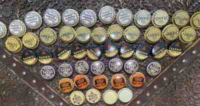 Mixed Lot 49 Vintage 1920’ & 30’s Cork Lined Soda Cone Bottle Cap Crown