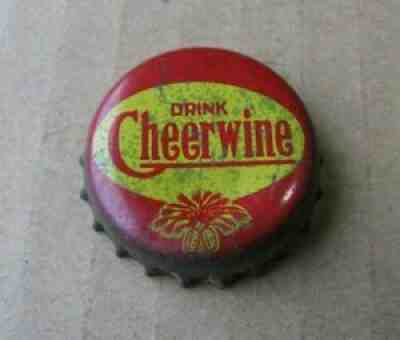 DRINK CHEERWINE SODA BOTTLE CAP CORK ERA VINTAGE CROWN SOUTH CAROLINA TAX SC CAP