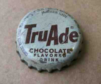 TRU ADE CHOCOLATE DRINK BEVERAGE CORK SODA BOTTLE CAP COLLECTIBLE CROWN CAP