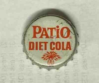 Diet PATIO SODA crown cap bottle can flat top tin cone ACL NDNR Pepsi SC TAX pop