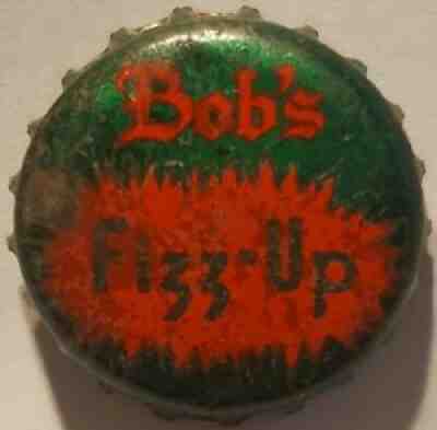 Bobs Fizz Up Cork Lined Soda Bottle Cap; Omaha, Nebraska; Tough Crown