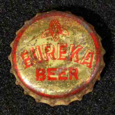 EUREKA CORK LINED BEER BOTTLE CAP HUMBOLDT MALT & BREWING CALIFORNIA CROWN CALIF