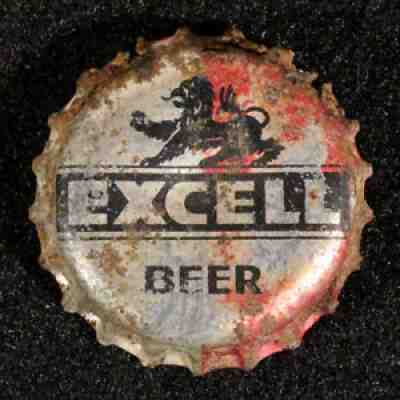 EXCELL CORK LINED BEER BOTTLE CAP GOLDEN WEST OAKLAND CALIFORNIA CROWN CALIF OLD