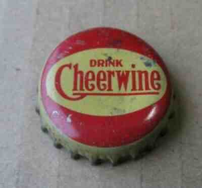 DRINK CHEERWINE SODA BOTTLE CAP CORK VINTAGE CROWN COLLECTIBLE CAP