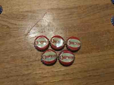 5 DRINK CHEERWINE SODA BOTTLE CAP CORK VINTAGE CROWN COLLECTIBLE CAPS