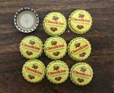 10 Vintage Original CHEERWINE CHERRY SODA BOTTLE CAPS 1990s Unused NOS